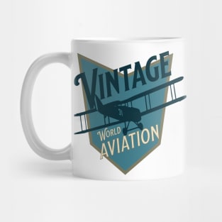 Vintage World Aviation badge Mug